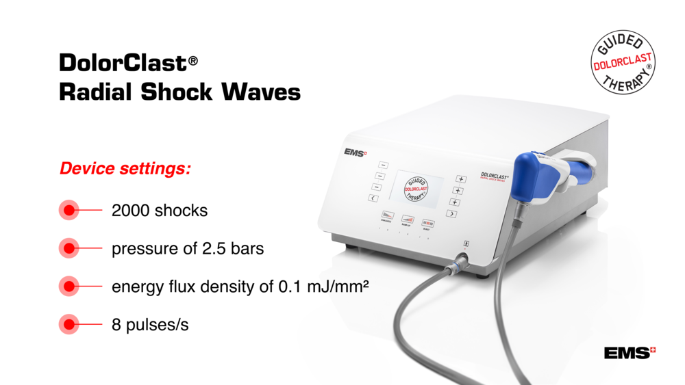 DolorClast Radial Shock Waves - Device Settings
